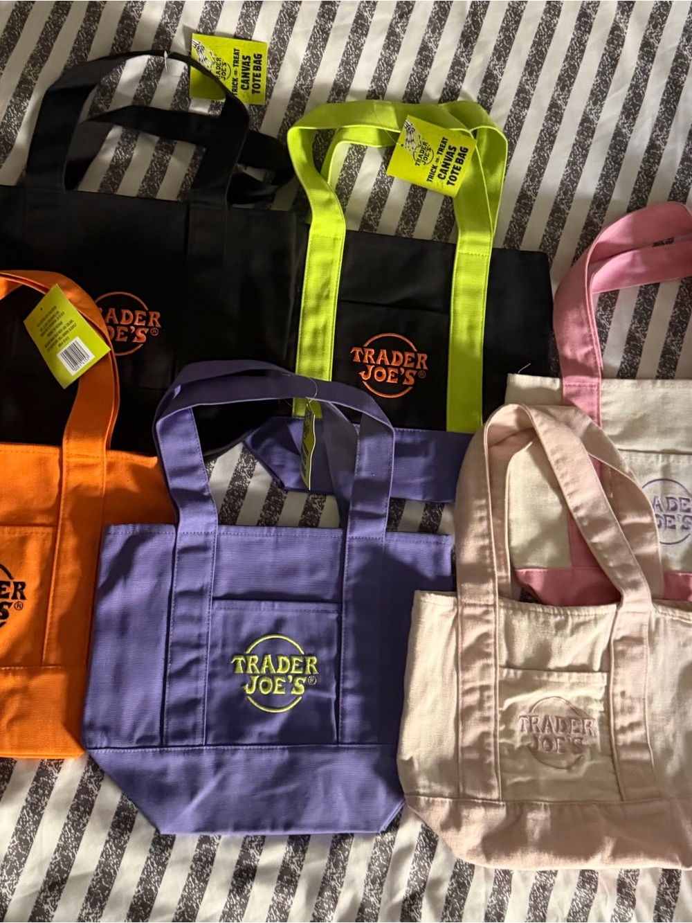 Trader Joe’s Bundle Canvas Tote Bag - all six!